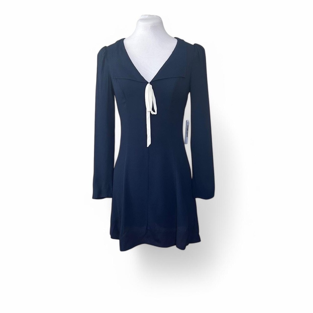 Reformation “Mavis” dress in navy 4